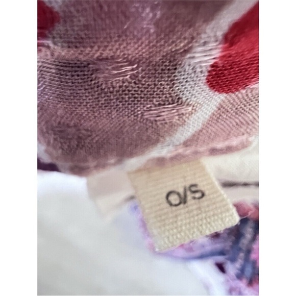 #67 Anthropologie Cream Kimono with Pink and Blue Floral Print - Picture 7 of 14